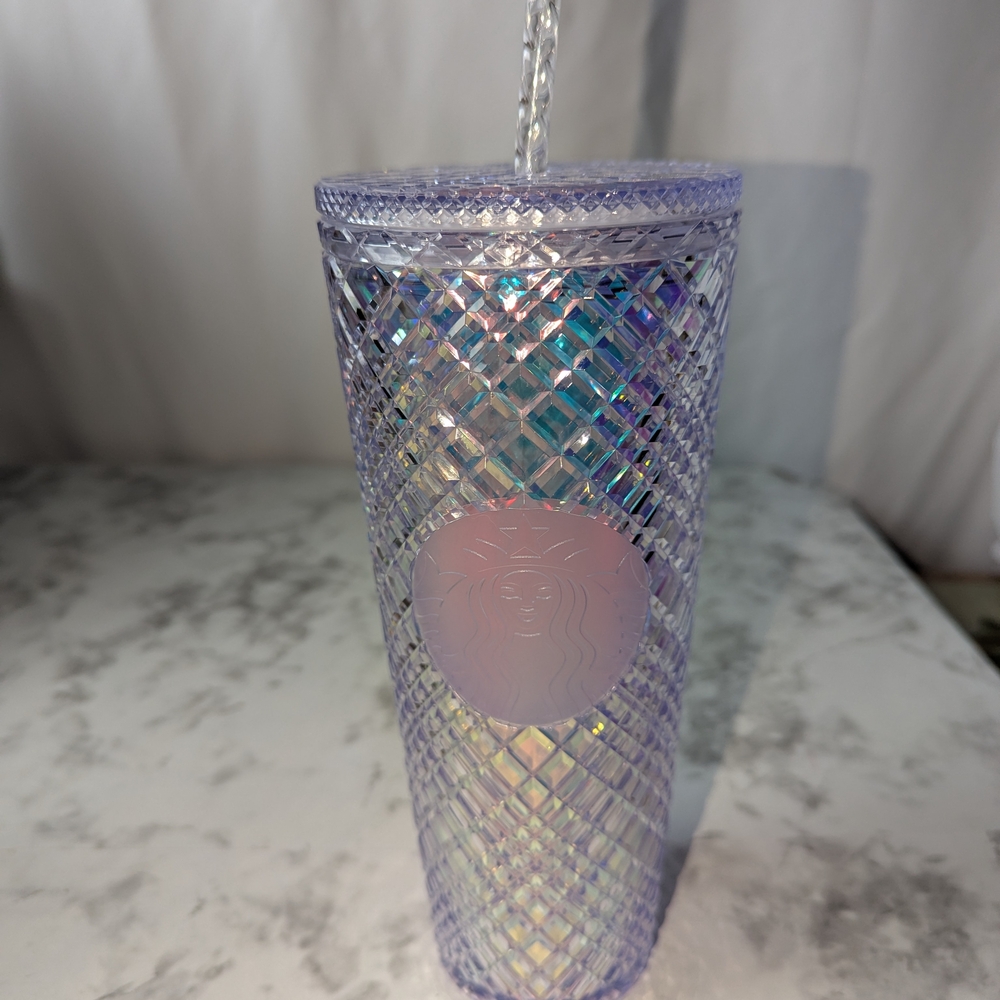 Starbucks Holographic White Tumbler